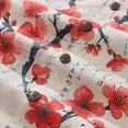 thumbnail image 5 of YIUME Men's Hawaiian Shirt Summer Casual Short Sleeve Button-up Poetic Plum Blossoms Aloha Shirts, 5 of 8