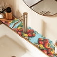 thumbnail image 2 of Yayeee Faucet Mat for Kitchen Sink 14.7" Diatomite Long Splash Guard Pad, Orange Floral Tomatoes, 2 of 7
