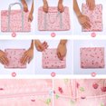 thumbnail image 5 of Sunjoy Tech Foldable Travel Duffle Bag for Women Girls Large Cute Pattern Weekender Overnight Carry On Bag Portable Travel Zipper Bag Handbag Sport Fitness Luggage Storage Pouch, 5 of 8