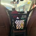 thumbnail image 5 of Accesorios para coche, almacenamiento organizador de coche entre asientos delanteros, soporte para monedero de coche, soporte para bolso de mano de 3 capas, bolsa de bolsillo de red de malla, 5 of 5