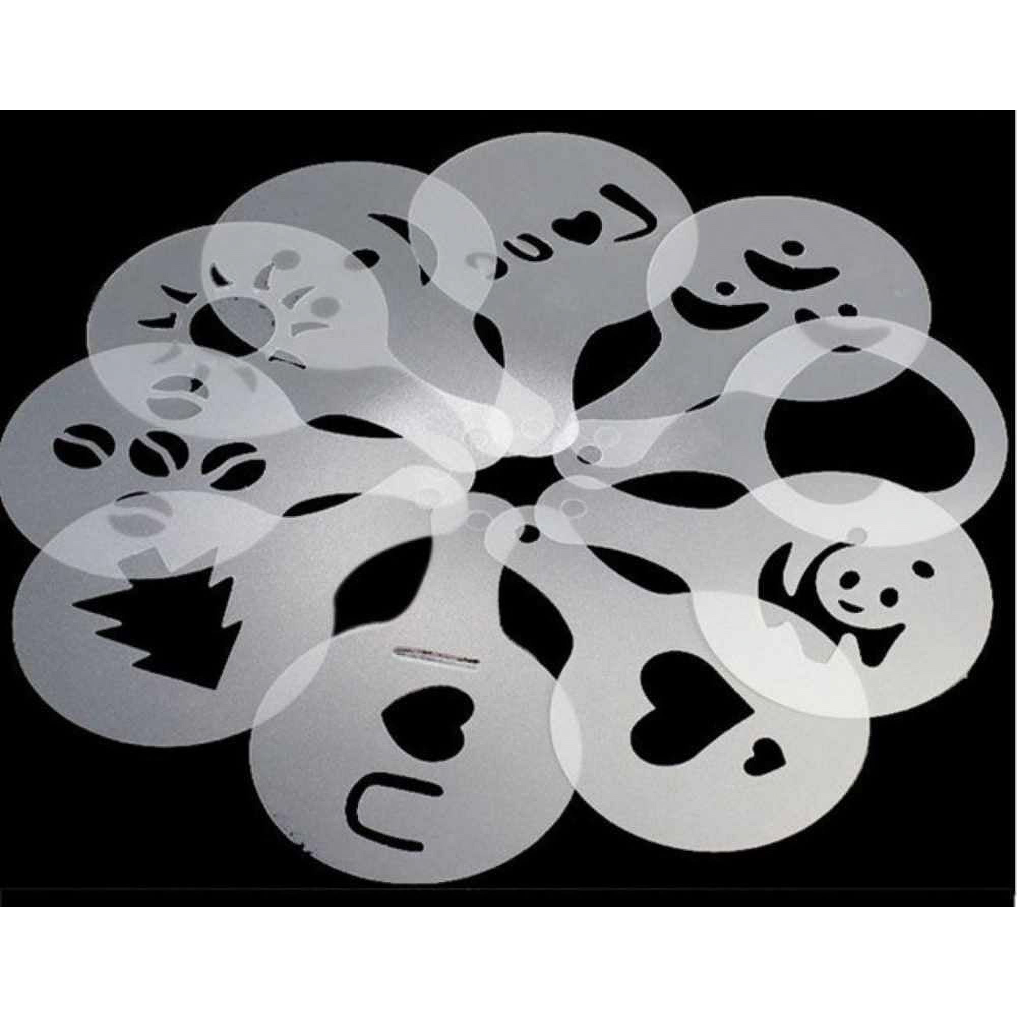 Pochoir Mr & Mrs (lot De 3) Pochoir De Décoration En Poudre De Cacao Cappuccino Et Café