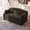 Brown, variant on Foldable Corduroy Loveseat Sleeper Sofa Bed, High-Density Foam Convertible Couch for Small Spaces Guest Room, Orange.