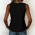 thumbnail image 5 of Turilly Fashion Tie Waist Wrap Sleeveless Top for Women V-Neck Asymmetrical Hem Blouse Flowy Casual Summer Shirt for Vacation & Streetwear, 5 of 6