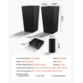 thumbnail image 6 of KFFKFF Set of 2 Tall Planters, 30in Large Tapered Pots for Indoor and Outdoor Plants, Modern Plastic Flower Containers with Wheels, Inner Pot, and Drainage Holes for Patio, Garden, Black, 6 of 8