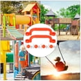 thumbnail image 1 of Un Par De, Asas Antideslizantes De Seguridad Para Patio De Juegos, Asas De Plástico Para Niños, Accesorios De Juguete De Columpio Naranja Rojo, 1 of 7