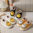 thumbnail image 3 of Zapatillas con patrón de cara de sonrisa Kawaii, zapatos casuales con forro de felpa, cómodas zapatillas de interior para el hogar, 3 of 3