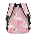 thumbnail image 4 of Fotbe Flamingo Pattern Casual Backpack for School, Travel, and Outdoor Activities - Durable, Lightweight, and Comfortable, 4 of 5