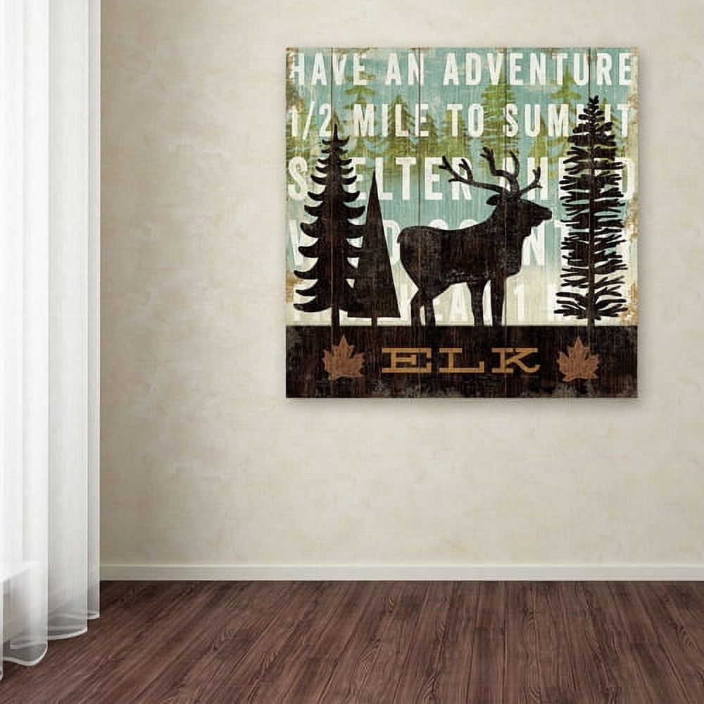 Trademark Fine Art "Simple Living Elk" Canvas Art by Michael Mullan