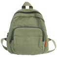 thumbnail image 1 of Women Campus Backpack Canvas Simple Rucksack Daily Bag for Female (Black), 1 of 10