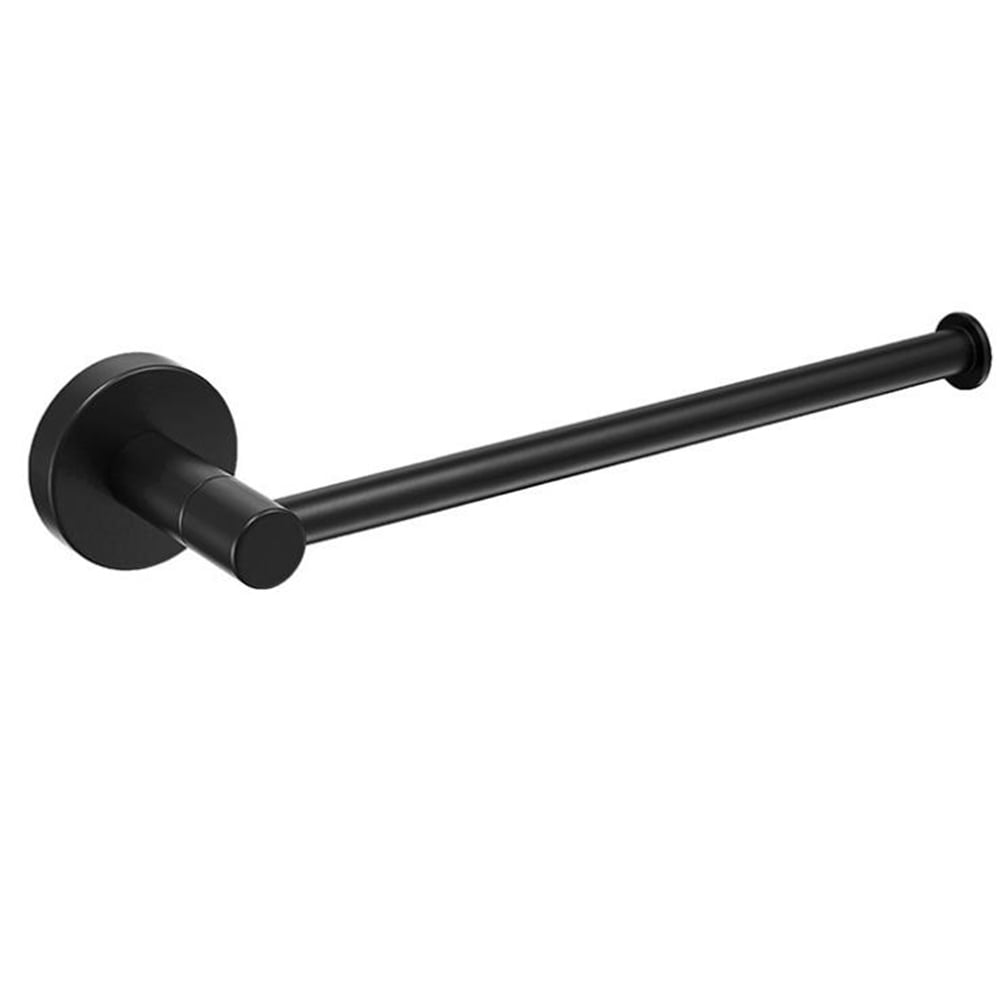Kepooman Towel Rack Set, Robe Hooks Towel Ring Bar Toilet Paper Holder Tissue Rack, Black Kepooman Towel Rack Set, Robe Hooks Towel Ring Bar Toilet Paper Holder Tissue Rack, Black