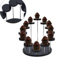 thumbnail image 4 of Soporte De Acrílico Para Joyería Soporte De Exhibición De Base Redonda De 12 Soportes De Exhibición De Anillo De Joyería Monstrate HA024658-02, 4 of 5