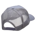 thumbnail image 4 of Purple Wreath Five Panels Pro Style Trucker Mesh Cap - Grey OSFM, 4 of 5