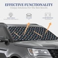 thumbnail image 4 of Xecao Fast Food for Foldable Car Sun Shades (2-Pack) offer sun protection with an easy-fold design for convenient windshield shading., 4 of 7