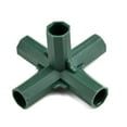 thumbnail image 2 of 4Pcs Plastic Garden Climb Plant Awning Joints Connector Frame Greenhouse Bracket Right-angle 5ways, 2 of 5