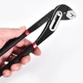 thumbnail image 5 of 8 Inch Water Pump Pliers 6 Levels Adjustment Opening 68mm Groove Joint Pliers for Home Pipe Repair Nut Bolt Clamping (8inch), 5 of 6
