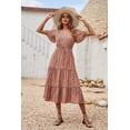 thumbnail image 5 of Beach Bohemian Style Spring and Summer Casual V-neck Printed High waist Slim A-line version of the dress S, 5 of 8