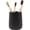 Round Matte Black, variant on Matte White Large Toothbrush and Toothpaste Holder and Cup for Bathroom Vanity and Countertop, Round Organizer for Electric Toothbrushes, Floss, Razors, Cotton, and Mouthwash