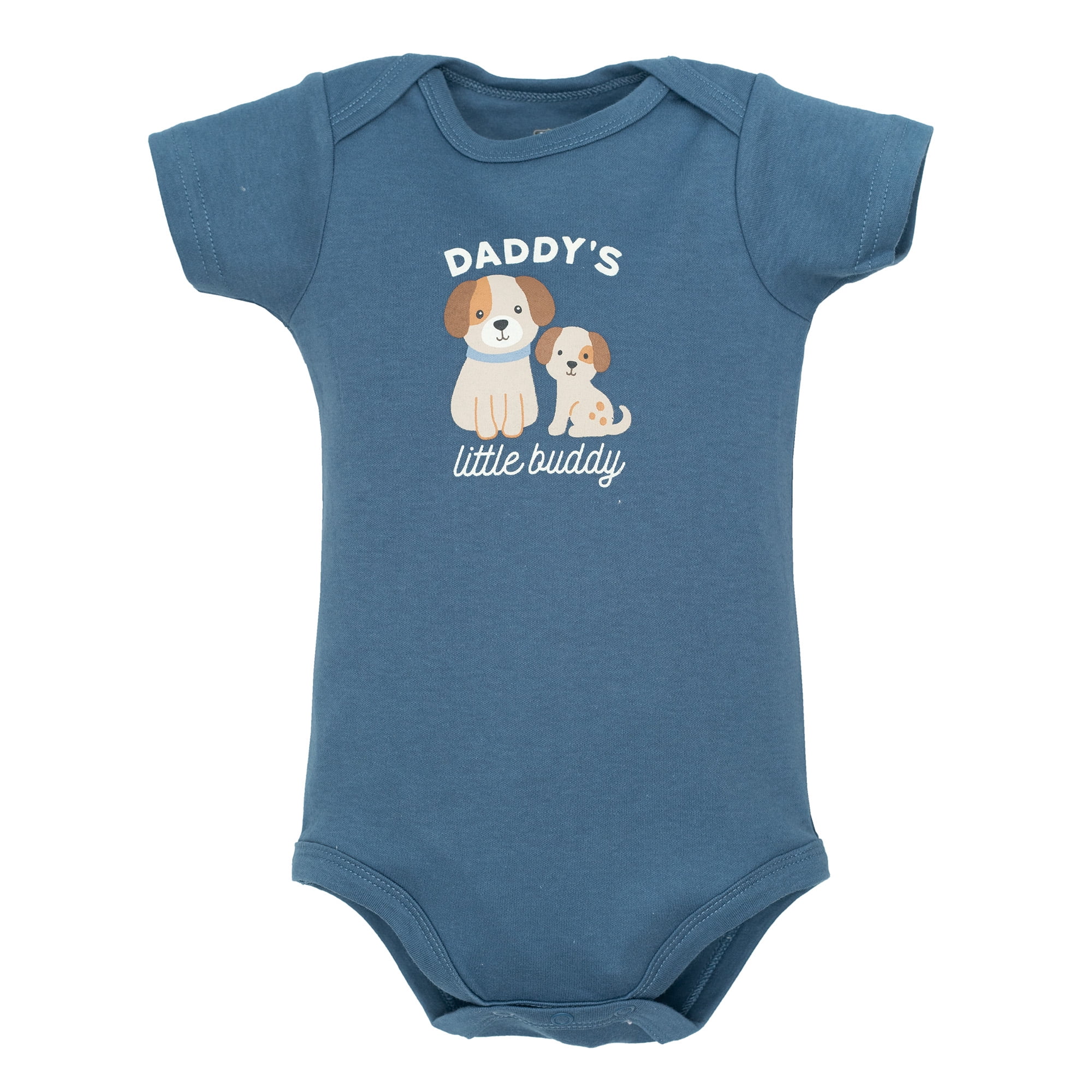 Hudson Baby Infant Boys Cotton Bodysuits 5-Pack, Ruff Being Cute Dog, 0-3 Months