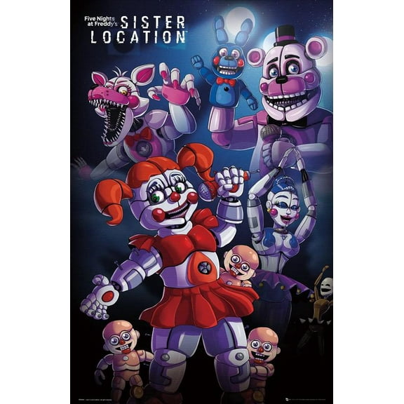 Five Nights at Freddy's Sister Location Poster 12x18inch (30x46cm) poster, perfect for any room! Frameless art Wall Art Gift