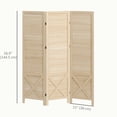 thumbnail image 3 of HOMCOM 4.7' 3 Panel Room Divider with Pegboard Display for Indoor, 3 of 10