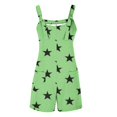 thumbnail image 5 of BLVB Summer Rompers for Women Sleeveless Adjustable Knot Straps Loose Shorts Jumpsuits Beach Overalls with Pockets, 5 of 7