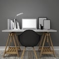 thumbnail image 2 of Globe Electric White and Chrome Integrated LED Desk Lamp, Minimalist Style, 2 of 7