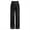 Black, variant on Women’s Sparkly Sequins Wide Leg Pants High Waist Shiny Flare Trousers Disco Rave Party Pants L Black