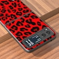 thumbnail image 6 of Dteck Slim Fit Moto Razr 40 2023 Case, Lepoard Pattern Hard PC Back Cover Wireless Charging Support Lightweight Shockproof Case Cover for Motorola Razr 40 2023,Red, 6 of 6
