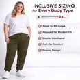 thumbnail image 6 of BILLIONHATS 24 Pack of Wholesale Womens Jogger Sweatpants, Bulk Comfy Fleece-Lined Joggers with Ribbed Cuffs for Charities & Homeless Shelter Donations, Color Assorted, Size 2X-Large, 6 of 7