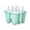 Green-GN-clearacne, variant on Dyegold 6 Hole Silicone Popsicle Mold Reusable BPA Free Freezer Ice Maker with Plastic Lid for Homemade Yogurt Juice Treats