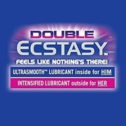TROJAN Double Ecstasy Lubricated Latex Condoms, 10 ea (Pack of 2)