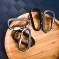 thumbnail image 1 of 2 uds D-ring bloqueo mosquetón Clip colgante gancho hebilla EDC herramientas negro Sywqhk Para Estrenar, 1 of 7