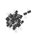 thumbnail image 3 of Desk Paper Document Office Stationery Metal Binder Clips Black 15mm 48 Pcs, 3 of 6