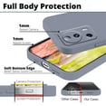 thumbnail image 5 of Compatible with Xiaomi 13 Lite Case Shockproof, Liquid Silicone Ultra Slim Protective Xiaomi 13 Lite Phone Case Soft Anti-Scratch Cover with Full Body Protection Cases (Grey), 5 of 14