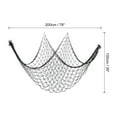 thumbnail image 2 of Uxcell Fishing Net Decor, 80" x 40" Fish Net Decor Party Accessory, Black, 2 of 6