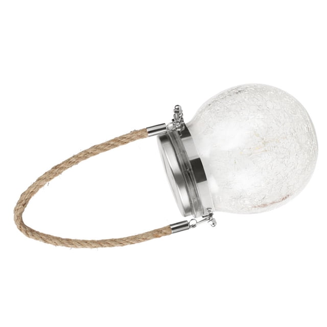 Luz solar de vidrio craquelado, luz solar colgante, luz colgante de jardín engrosada, linterna solar, materiales ecológicos Jadeshay A