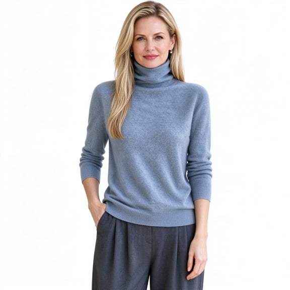 LUVDA Women's Solid Knit Long Sleeve Sweater Slim Fit for Fall Winter Casual