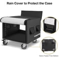 thumbnail image 7 of Sound Town 8U PA/DJ Rack/Road Case with 8-Space, Industry-Grade Plywood with Polyurea Coating, Rain Cover, Casters, 21.7" Rackable Depth - Pro Tour Grade (STRCP-8UW), 7 of 7