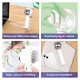 thumbnail image 2 of Handheld Fan Powerful Handheld fan  Cute Design 3 Speed Personal Small Desk Fan with Base  Lightweight Makeup USB Rechargeable Fan for Stylish Girl Women Men Indoor, 2 of 7