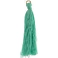 thumbnail image 3 of John Bead Tassel 2.25" Poly Cotton 10pc Turquoise, 3 of 4