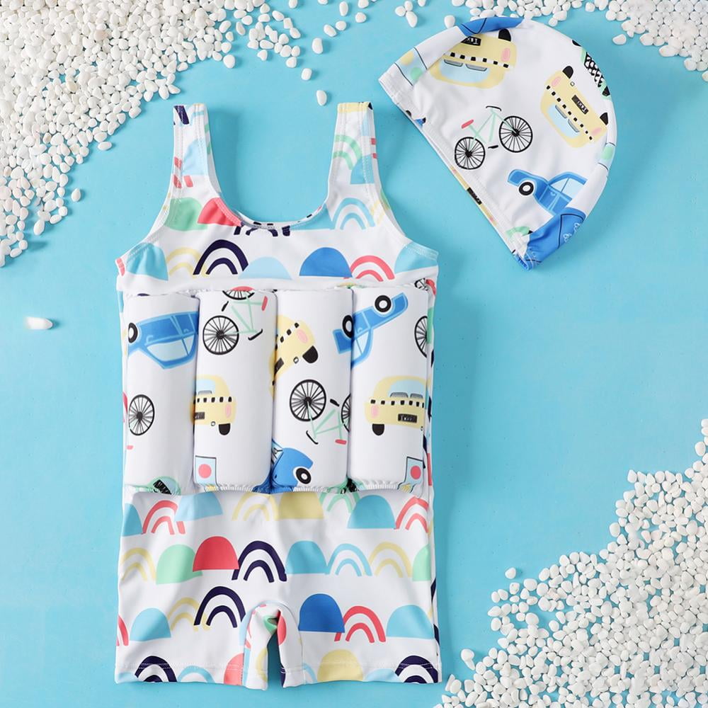 URMAGIC Toddler Boy Girls OnePiece Floatation Swimsuit Float Suit Kids