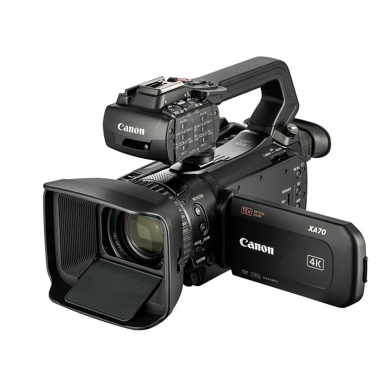 Canon XA70 PAL 4K UHD Camcorder 25p Bundle with 128GB Card