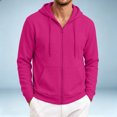 thumbnail image 6 of Fabrcox Zip Up Hoodie Mens Fleece Long Sleeve Mens Sweatshirts Fall Winter Warm Casual Outdoor Sports Jackets for Men with 2 Pockets XXL, 6 of 6