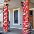 thumbnail image 7 of Lumumanber Happy Valentines Day Banner Red Heart Hanging Welcome Sign Valentines Day Door Decorations Love Heart Romantic Decoration Banner for Indoor Outdoor, 7 of 7