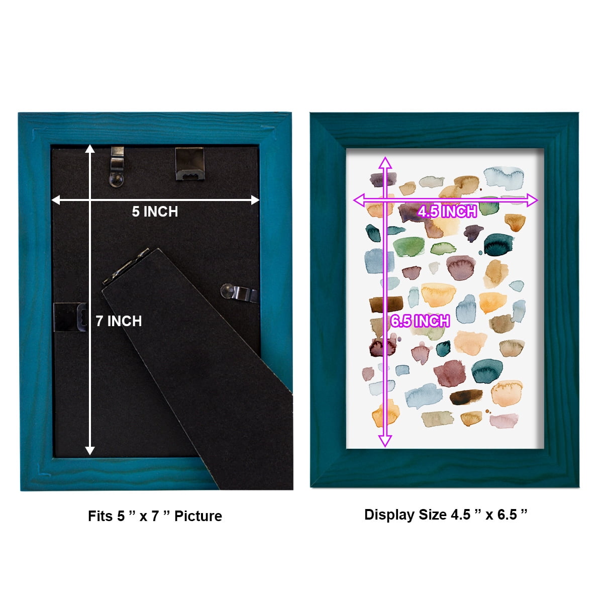 Shattered Segments I - Framed Print w/glass - Ocean Blue