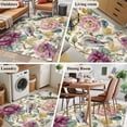 thumbnail image 5 of Area Rug for Living Room, Spring Flowers Non-Slip Indoor Large Carpet for Bedroom/Dining Room, Farmhouse Botanical Blossom Floral Birds Washable Low-Profile Rectangle Floor Mat Runner Rugs - 3 x 5 Ft, 5 of 8