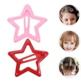 thumbnail image 3 of BRIGHTFUFU Pinzas para el pelo de estrella de 20 piezas antideslizantes para niños pequeños, pasadores de pelo de Metal bonitos, accesorios para el cabello para mujeres y niñas, rosa y rojo, 3 of 7