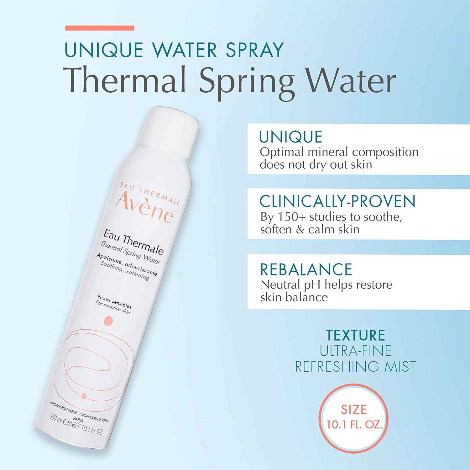 Thermal Spring Water by Eau Thermale Avene for Unisex - 10.5 oz Spray - image 3 of 8