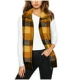 thumbnail image 2 of Srogem Womens Plaid Fleece Vest Casual Sleeveless Fuzzy Sherpa Vest Fluffy Zip Jacket Warm Outerwear, 2 of 8