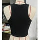 thumbnail image 1 of Chaleco sin mangas de verano para mujer,Camiseta sin mangas de punto acanalado para mujer Camiseta sin mangas de canalé para mujer Chaleco acanalado sin mangas de verano Funcionalidad de alta precisión, 1 of 3
